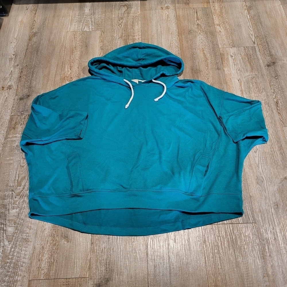 Mossimo Supply Co Oversized Cropped Pullover Hoodie Sweatshirt Women Size Large